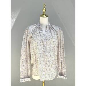 NEW CISSA women's puff sleeve blouse in poiret shell